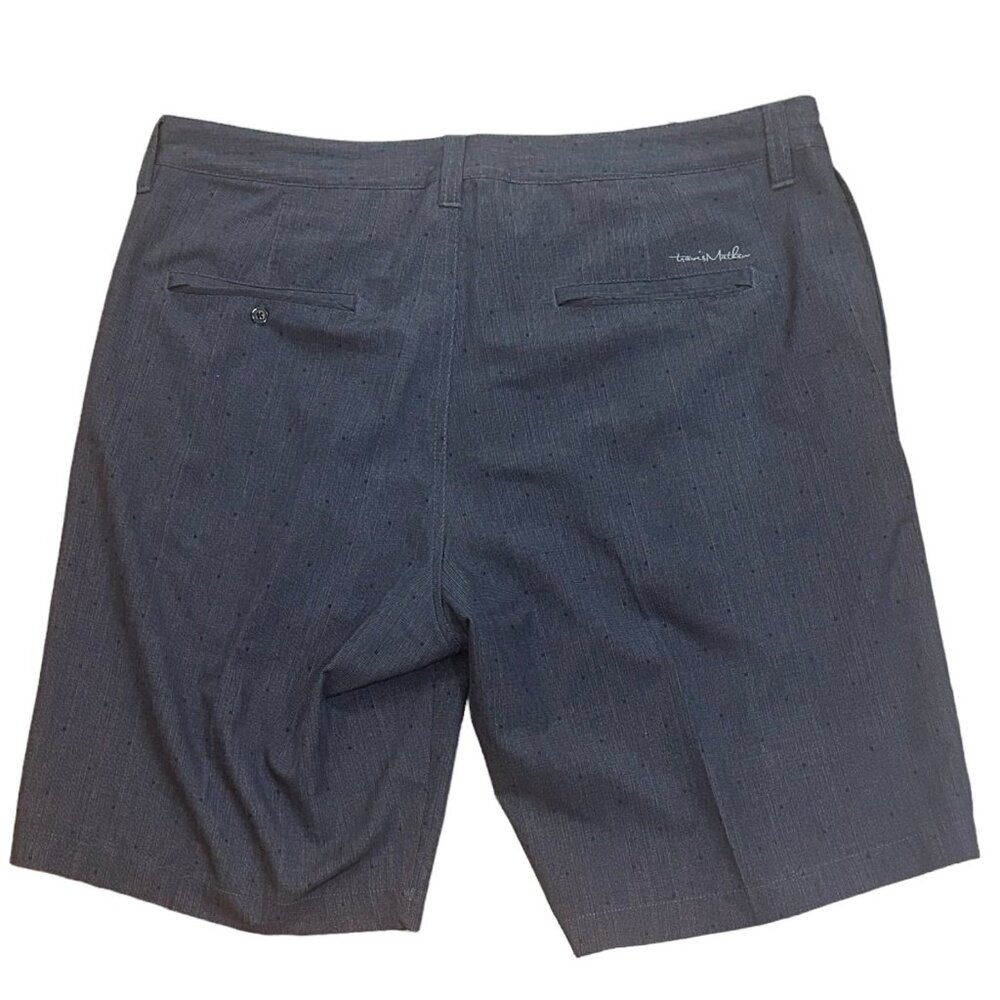 Travis Mathew‎ Charcoal Grey Black Dot Golf Performance Chino Shorts Size 36 - Picture 3 of 6